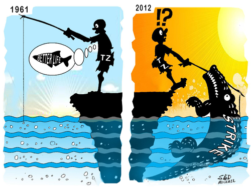 Cartoon: TANZANIA FUTURE (medium) by sidy tagged yes