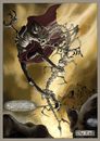 Cartoon: wraith_page07 (small) by glasseye tagged fantasy sword sorcery horror conjure goblin wraith wizard fire ghost bones