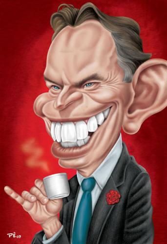 Cartoon: Tony Blair (medium) by pe09 tagged tony,blair