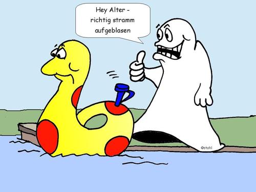 Cartoon: Ginger und Kalaschnikow (medium) by wista tagged ginger,kalaschnikow
