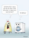 Cartoon: KI im Haushalt (small) by wista tagged iq,ki,künstliche,intelligenz,roboter,haushalt,arbeit,waschmaschine,anmache,anmachspruch,intelligenzquotient,dumme,sprüche,angeber,großmaul,großkotz