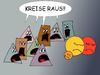 Cartoon: Neulich im Mathematikbuch (small) by wista tagged mathematik,kreise,dreiecke,rassismus,ausländer,raus,diskriminierung,rauswurf,mobbing