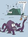 Cartoon: Octopus 1 (small) by wista tagged octopus,krake,duck,ente,oktopus,fish,fisch