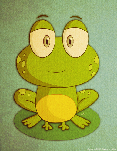 Cartoon: A random Frog (medium) by kellerac tagged naturaleza,caricatura,nature,cartoon,keller,maria,animal,rana