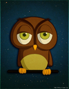 Cartoon: A random Owl (small) by kellerac tagged owl,animal,nature,cartoon,caricatura,kellerac,maria,keller,buho,naturaleza