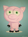 Cartoon: A random Pig (small) by kellerac tagged cartoon,pig,animal,maria,keller,kellerac,cerdo,nature