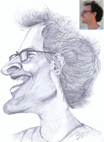 Cartoon: a caricaturefriend Jon Lindberg (medium) by cabap tagged caricature