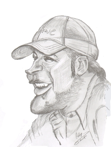 Cartoon: Bode Miller (medium) by cabap tagged caricature