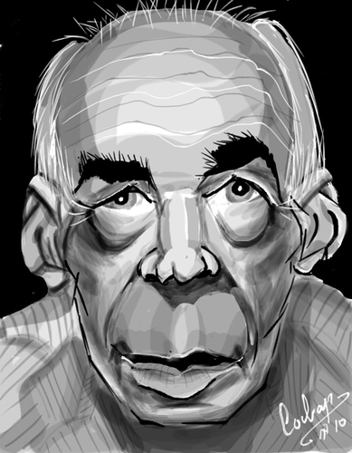 Cartoon: Henry Miller (medium) by cabap tagged ipad,caricature