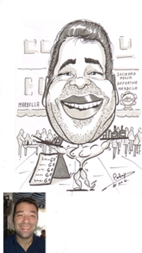 Cartoon: javier (medium) by cabap tagged caricature