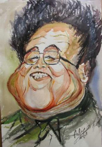 Cartoon: KIM JONG IL (medium) by cabap tagged caricature