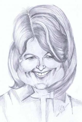 Cartoon: Martha Stewart (medium) by cabap tagged caricature