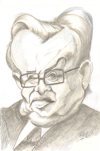Cartoon: Martti Ahtisaari (medium) by cabap tagged caricature