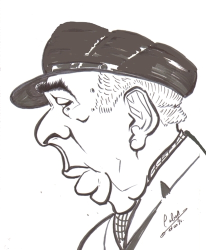 Cartoon: Pablo Neruda (medium) by cabap tagged caricature