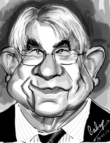 Cartoon: Phil Donahue (medium) by cabap tagged caricature,ipad