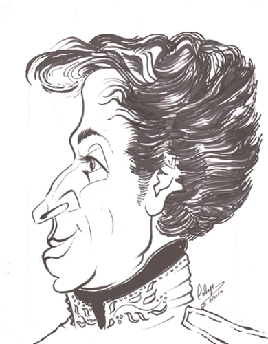 Cartoon: Simon Bolivar (medium) by cabap tagged caricature