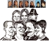 Cartoon: A family . (small) by cabap tagged caricature