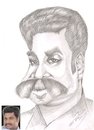 Cartoon: Bijuchandran a friend cartoonist (small) by cabap tagged caricatures