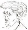 Cartoon: Donald Trump (small) by cabap tagged caricature