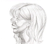 Cartoon: Joni Mitchell (small) by cabap tagged caricature