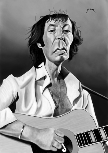 Cartoon: Szabo Gabor (medium) by szomorab tagged caricature,music,live,guitar,jazz,gabor,szabo