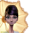 Cartoon: Audrey Hepburn (small) by tobo tagged audrey hepburn