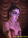 Cartoon: TIM CURRY (small) by tobo tagged frankenfurter,caricature