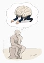 Cartoon: Brain and quadruped (small) by Wilmarx tagged thinker,brain,behavior