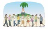 Cartoon: Desert Island today (small) by Wilmarx tagged behavior internet technology desert island
