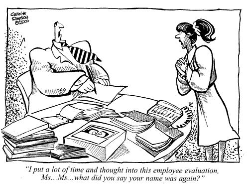 Cartoon: Employee Evaluation (medium) by carol-simpson tagged work,employees,promotions