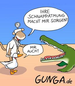 Cartoon: Schnappatmung (medium) by Gunga tagged schnappatmung