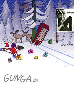 Cartoon: Weihnachtsmann (medium) by Gunga tagged weihnachtsmann