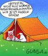 Cartoon: Zelt (small) by Gunga tagged zelt