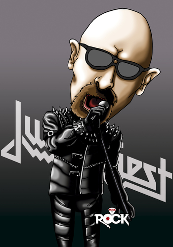 Cartoon: Judas Priest (medium) by mitosdorock tagged rock,judas,priest