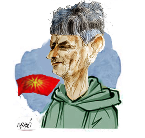 Cartoon: Goce Monev (medium) by Miro tagged no,text