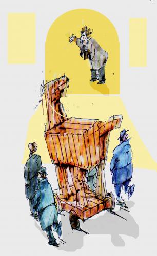 Cartoon: kandidat (medium) by Miro tagged kandidat