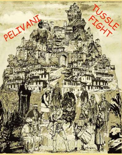 Cartoon: pelivani tussle fight (medium) by Miro tagged pelivani,tussle,fight