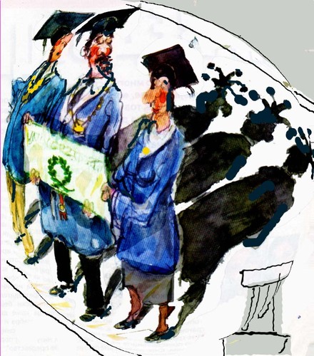 Cartoon: qualifications (medium) by Miro tagged qualifications