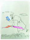 Cartoon: no text (small) by Miro tagged no,text