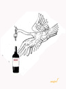 Cartoon: wine (small) by Miro tagged wine