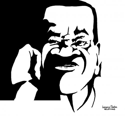Cartoon: Pixinguinha (medium) by LucianoJordan tagged caricatura,musica,mpb,pixinguinha