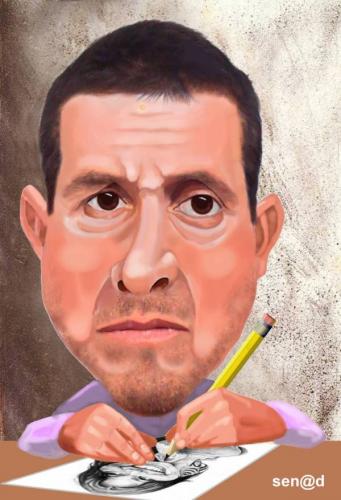 Cartoon: Sal Navarro (medium) by Senad tagged sal,navarro,senad,nadarevic,bosnia,bosna,karikatura