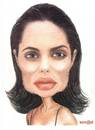 Cartoon: Angelina Jolie (small) by Senad tagged angelina,jolie,senad,nadarevic,bosnia,bosna,karikatura