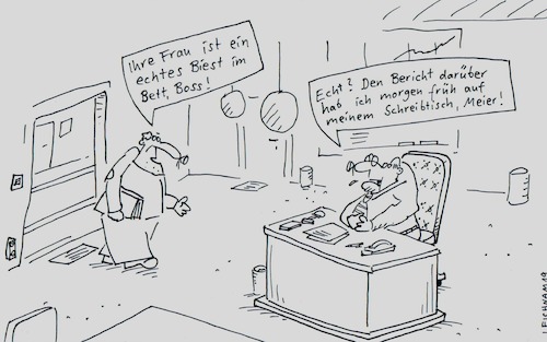 Cartoon: Biest (medium) by Leichnam tagged biest,boss,chef,büro,beischlaf,bericht,schreibtisch,befehl,anweisung,leichnam,leichnamcartoon