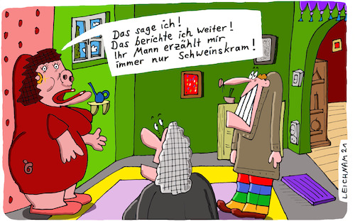Cartoon: Damen und Herr (medium) by Leichnam tagged damen,herr,schweinskram,immer,leichnam,leichnamcartoon