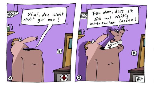 Cartoon: Gründlich (medium) by Leichnam tagged gründlich,untersuchung,arzt,doktor,krankheit
