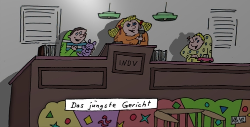 Cartoon: INDV (medium) by Leichnam tagged im,namen,des,volkes,das,jüngste,gericht,kinder,an,die,macht
