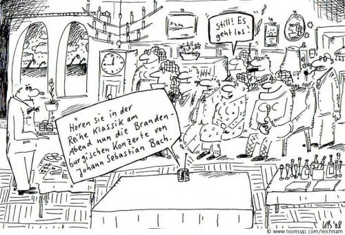Cartoon: Klassik am Abend (medium) by Leichnam tagged klassik,abend,radio,johannsebastianbach,still
