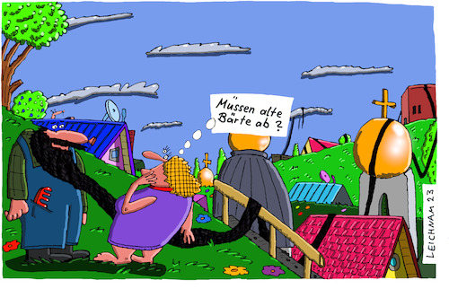 Cartoon: Ohne Titel (medium) by Leichnam tagged bärte,alt,lang,ab,leichnam,leichnamcartoon