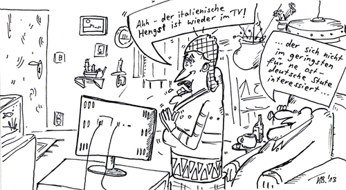 Cartoon: Sly (medium) by Leichnam tagged sly,italienischer,hengst,interesse,stallone,stute,pferde,ehe,tv,spielfilm,fernsehabend